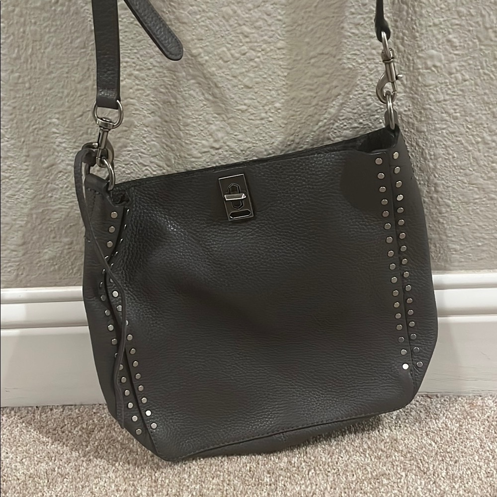 Rebecca Minkoff Dark Grey Studded Shoulder Bag